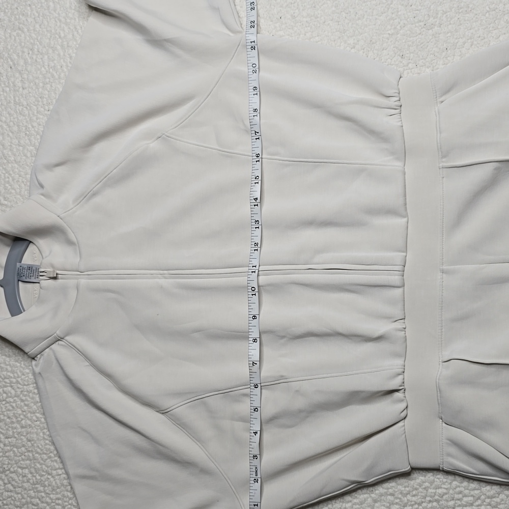 3078 NWT VSX Featherweight Knit Front- Zip Jumpsuit Sz Large Classic Plaster - Picture 6 of 10